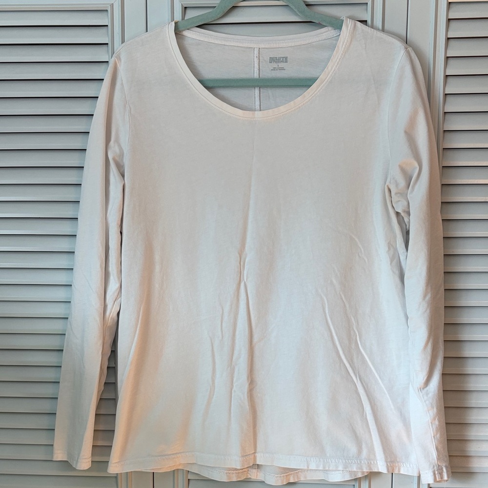 Duluth Trading Co Women's White Long Sleeve Tee Size Large